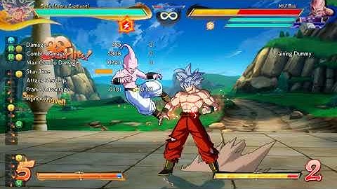 [DBFZ] Testing Goku UI maximum Limit Break damage options