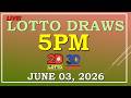 LOTTO RESULT 5PM DRAW JUNE 03 2026 LottoResultTV15K 
