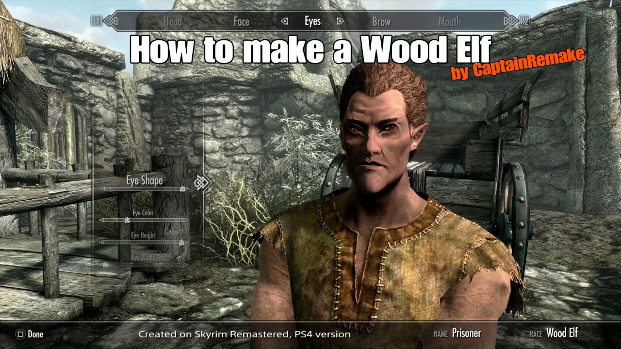 Skyrim How to make a (brilliant) Wood Elf YouTube