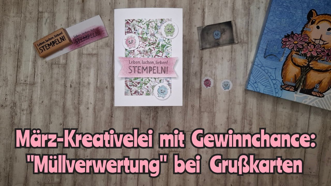 Neue Monatskreativelei: Upcycling bei der Kartengestaltung