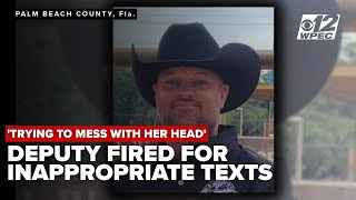 Florida deputy fired after inappropriate texts to students