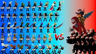 Stick War Legacy: Zombie Και Giant & Leader Vs All Skins Units Army! - Who Will Win 😱