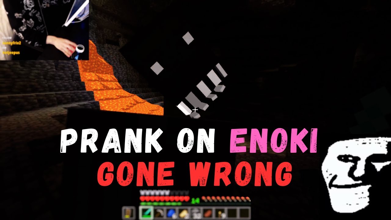 Cave Dweller Prank on Enoki | Minecraft #0