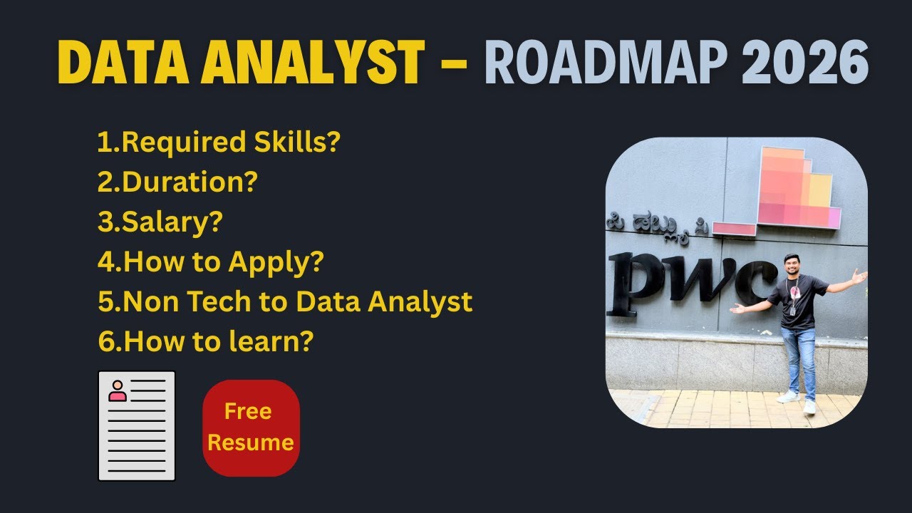 Data Analyst Roadmap 2026 | DO NOT Learn Data Analytics Without ...