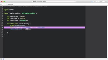 Replace Temp With Query in Swift