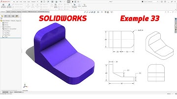 SolidWorks Tutorial – Example 33 | Simple 3D Modeling for Beginners