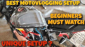 My Motovlogging Setup With Cason CS6 | Unique Action Camera Setup 😍 #motovloggingsetup