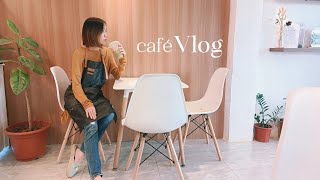 café vlog | working alone at a mini cafe ☕