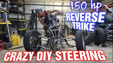 CRAZY Steering Setup || Reverse Trike Build Part 2 || Party Trike!