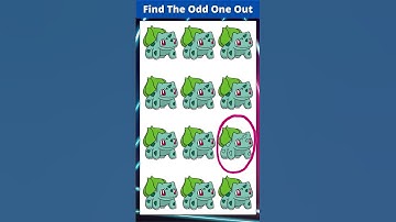 FIND THE ODD POKEMON OUT #3 🔥⚡🤡#shorts #howgoodareyoureyes #canyouquiz #puzzlegame #pokemon #pokémon