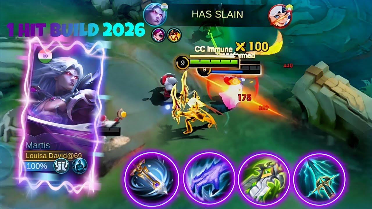 Невероятный урон! Лучший билд для Мартиса в 2026 году | Лучший Мартис в мире ~ MLBB
