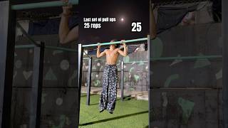 Last set 25 pull ups 🔥 #calisthenics #shorts