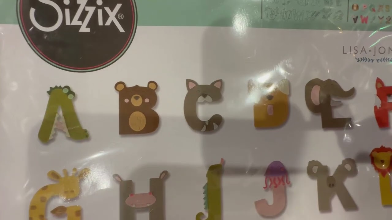 Sizzix Thinlits Die Set 26PK Animal Alphabet by Lisa Jones Review