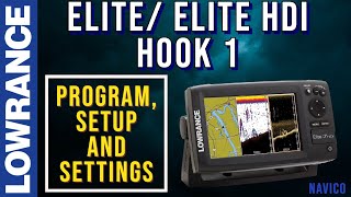 Lowrance Elite, Elite HDI, Hook Series 1 Settings, Setup
