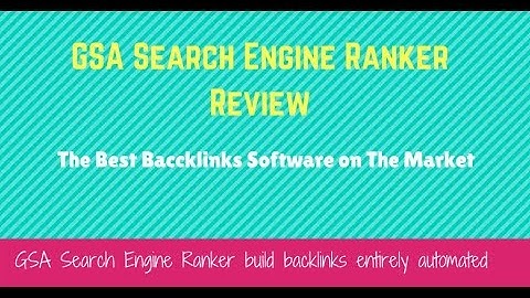 GSA Search Engine Ranker Review 2025  - Tutorial 2025