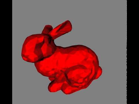 Quadric Error Metric (Level of Details) (Model: Stanford Bunny, Last Phase)