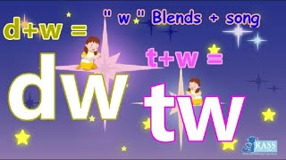 dw tw ( song)| ”w“ Blends |Twinkle Twinkle Twenty Four Stars| Go Phonics 3C Unit 8 | EFL