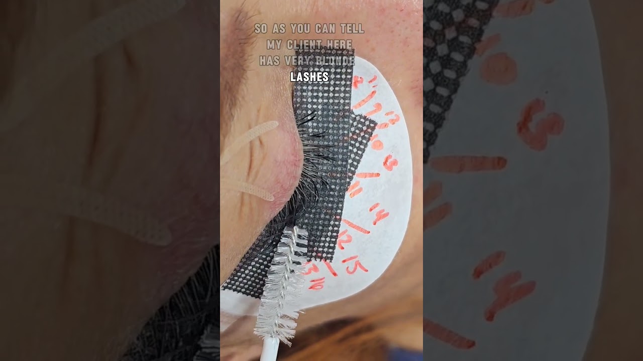 Are you struggling lashing blonde lashes? Try using back tape 