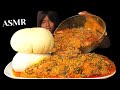 Asmr fufu  egusi soup mukbang turkey wings nigerian food talking soft eating sounds vikky asmr