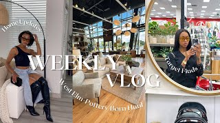VLOG:IT&#39;S COMING TOGETHER! HOME UPDATES, WEST ELM / POTTERY BARN HAUL ,TARGET HOME FINDS &amp; MORE