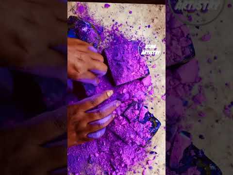 ASMR Chalk Grinding: Young Girl Turns Colorful Chalk into Soothing Powder | Sensory Relaxation