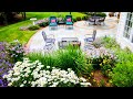 PATIO FLOWER GARDEN DESIGN IDEAS | BEST FLOWER AND PLANTS FOR PATIO SPACE GARDEN LANDSCAPING IDEAS