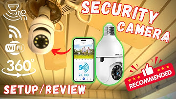 Security Camera Wi-Fi with Alexa Light Bulb Mount - Setup/Review