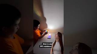 How to make DIY rainbow lights 🤔 Let’s check 👀 #diy #shorts #light #asmr #tutorial