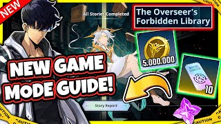 New Game Mode Guide The Overseers Forbidden Library Best Teams To Use solo Leveling Arise