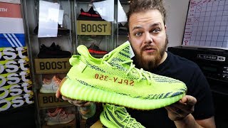 Frozen Yellow Yeezy 350 V2 Highlighters For Your Feet Palm Vape & Edible Unboxing