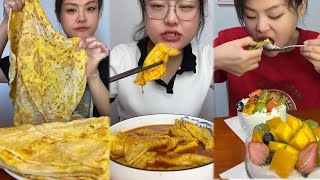 Mukbang food challeng new with real sound #d9mukbang #mukbang screenshot 1