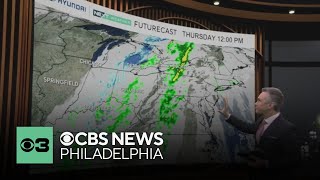 Tracking storms on the first day of spring in Philadelphia on Thursday