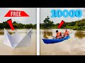 We made paper boat in water swiming 😱 will it work
