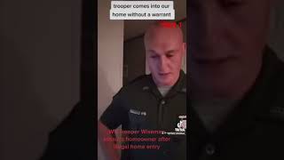 WV State Trooper enters home illegally and then assaults homeowner. Part 1.