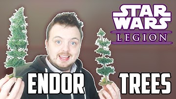 Star Wars Legion - Endor Trees Tutorial - Simple - Conifer Style