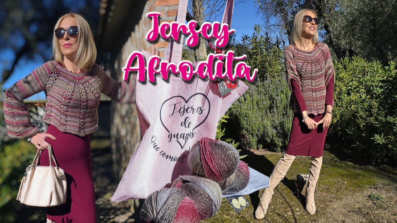 👚 JERSEY AFRODITA 🧵FÁCIL, SIN COSTURAS. DOS MODELOS EN UNO PARA PRINCIPIANTES 🪡
