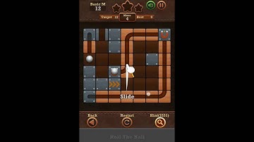 Roll The Ball Slide Puzzle 2 - Moves Basic M Level 12 Walkthrough