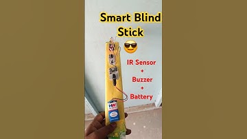 Smart Blind Stick Using IR Sensor 😎 | IoT-based Projects #electronicproject #shorts