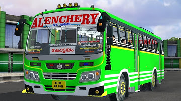  💥Kerala Private  Route Bus cabin View|Kondody Calista|Bus simulator Indonesia 3.7.1{Road to 1KSub}💥