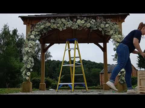 Flower arch installation