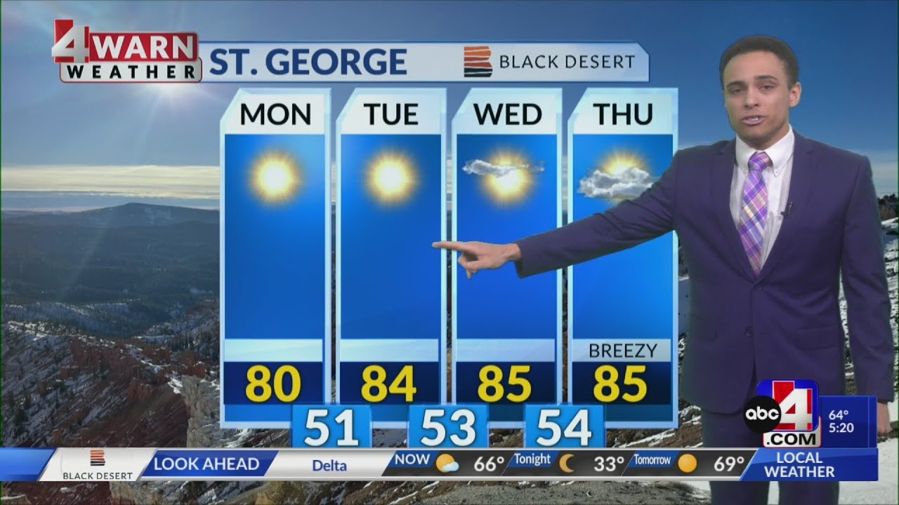 Warming up for Easter Sunday, few showers graze northern Utah - YouTube