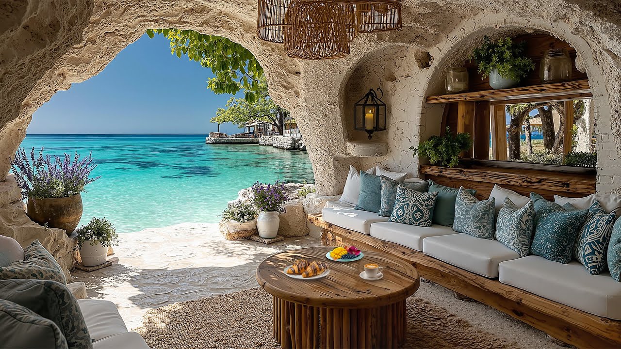 Morning Coffee by the Ocean ☕ Fresh Fruit & Smooth Jazz Music for Positive Mood