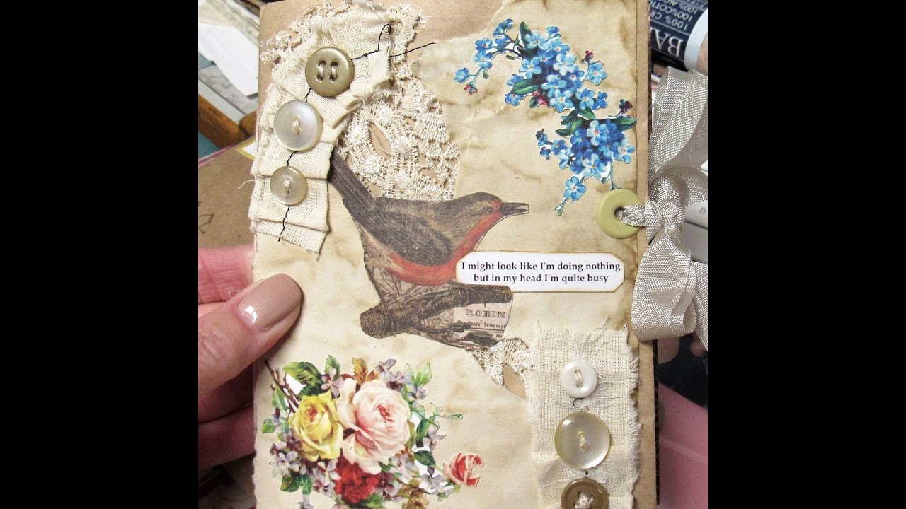 Vintage Mini Junk Journal - YouTube