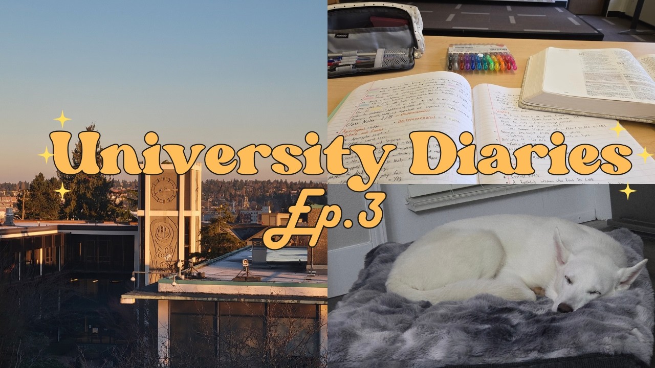 Uni Life: Work, Study Sessions & Reset Moments 🐾📖✨ | University Diaries Ep.3