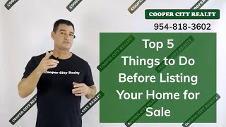 Top 5 Things to Do Before Listing Your Home for Sale