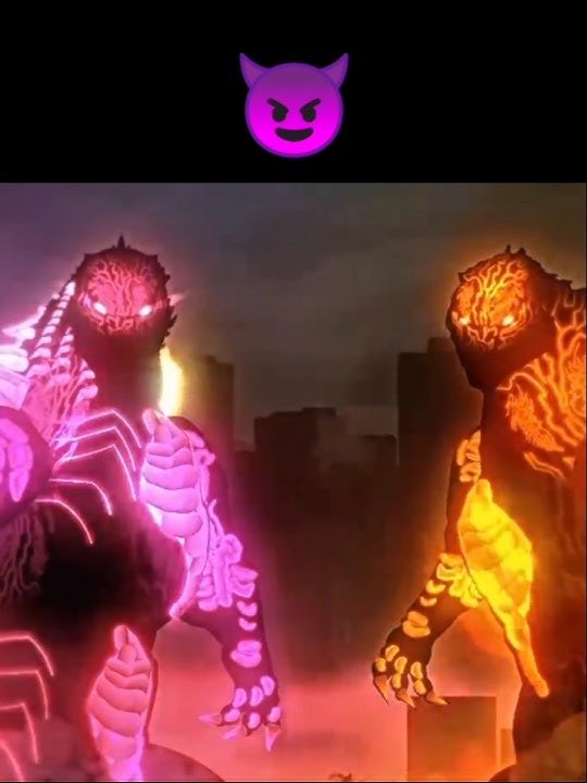 Evolved Godzilla vs ThermoNuclear Godzilla ☠️ #godzillla #godzillaedit #slick #godzillaevolved #fyp