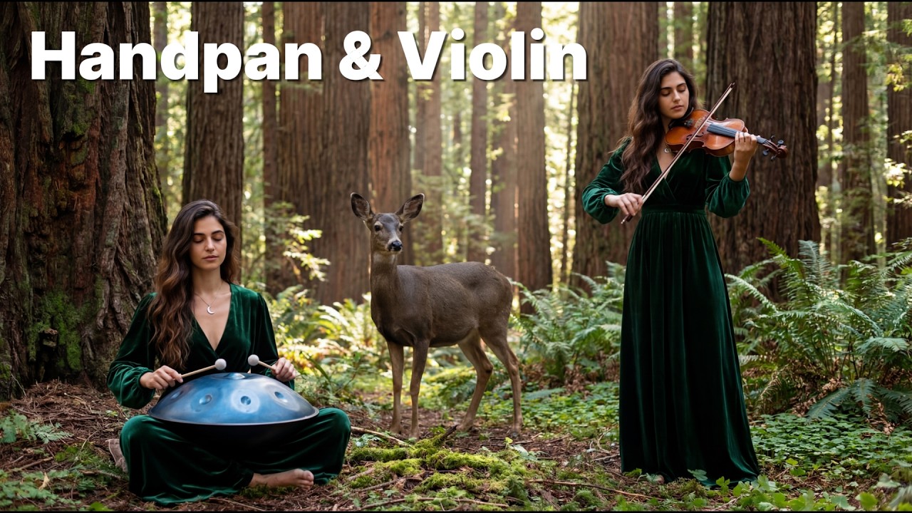 🌲 Redwood Sanctuary | Handpan & Violin Healing Music
