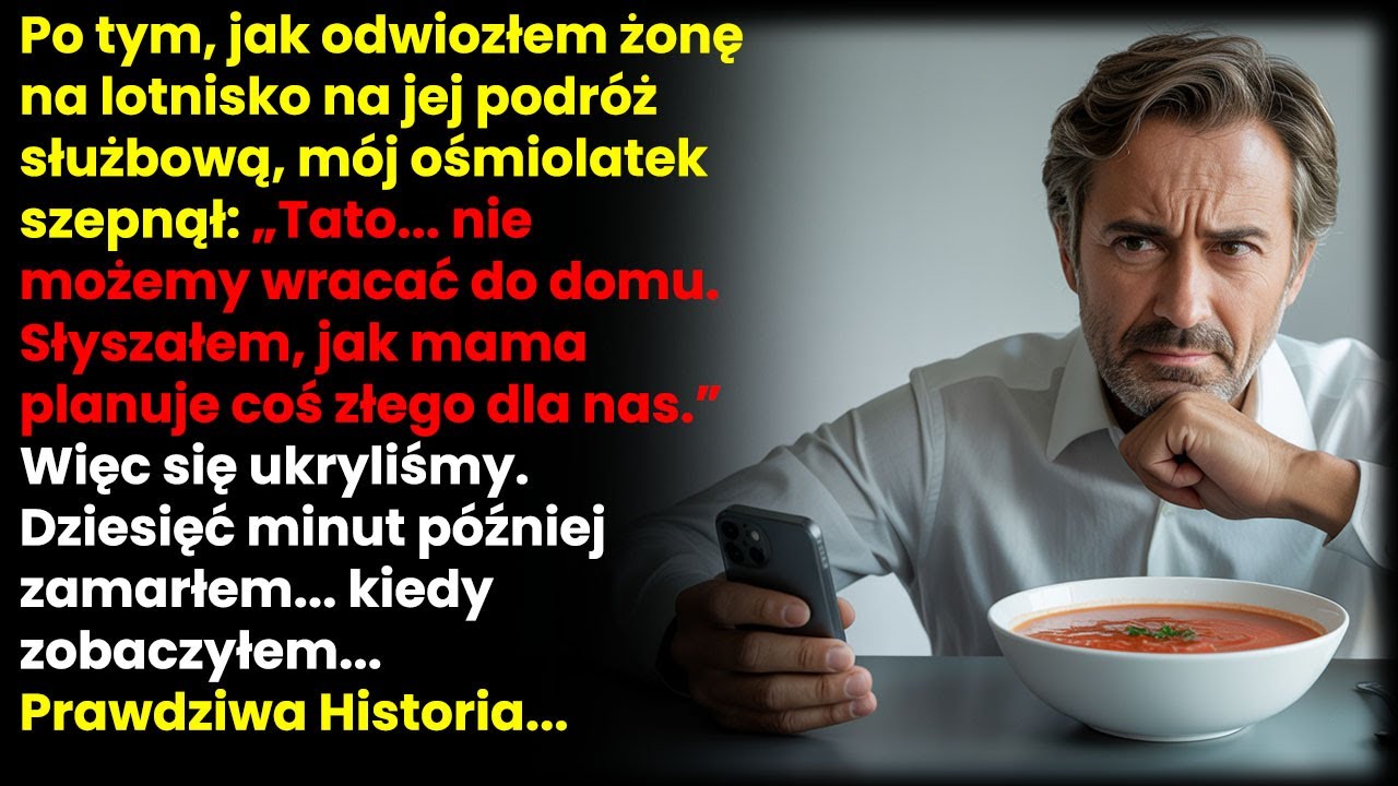 „Tato, proszę, nie wracaj dziś do domu. Coś wiem o mamie. Musisz mi tym razem uwierzyć.” Te słowa mojego ośmioletniego syna na lotnisku Chopina zmroziły mnie. Wracałem właśnie z odwożenia żony na...