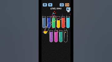 Water Color Sort Level 5942 Gameplay Solution