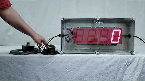 DC-40C-NEMA (Counter with Sensor Increment and Palm Switch Reset, No Decrement)